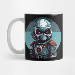 skull astronaut Mug